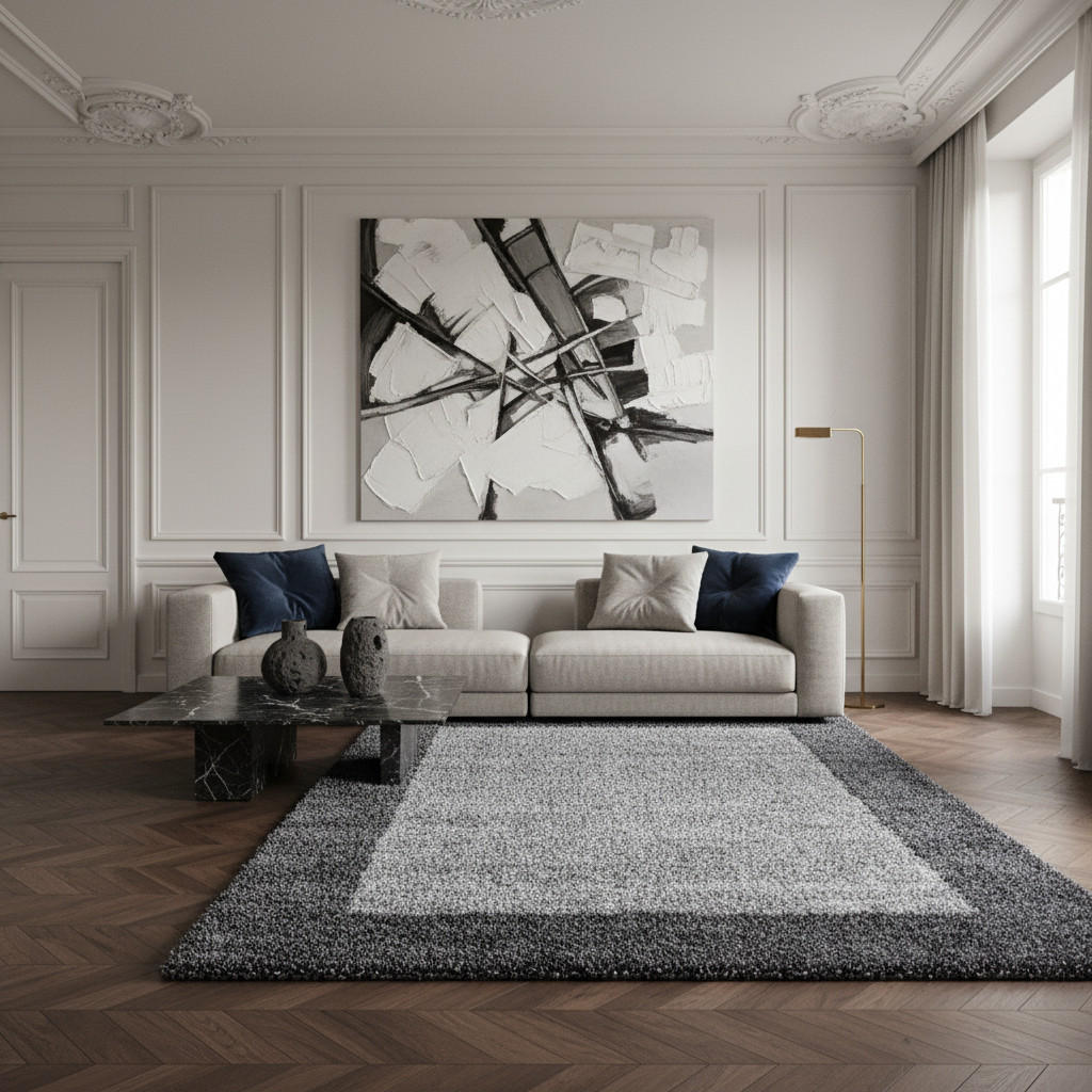 Thumbnail - Kadima Design Teppich, Grau, Textil, Rechteckig, 160x230 cm, pflegeleicht, Teppiche & Böden, Teppiche, Hochflorteppiche ...