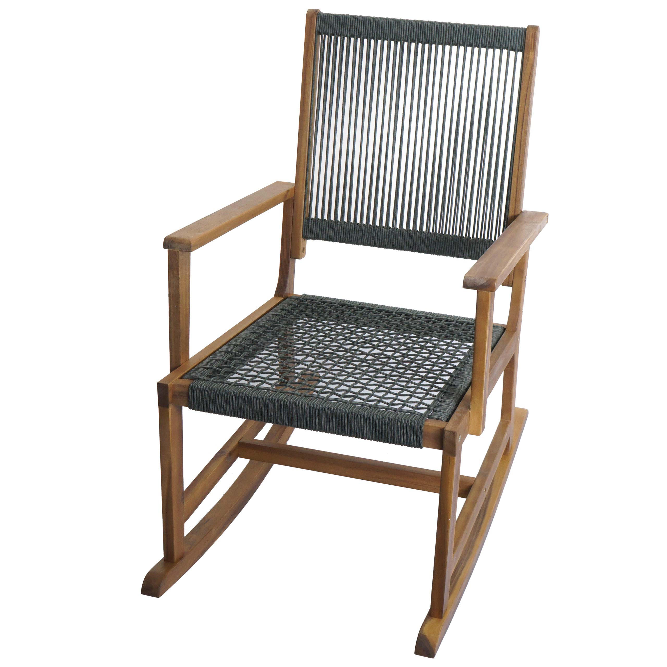 SCHAUKELSTUHL Grau - Dunkelgrau, Holz (65/102/92cm) - MCW