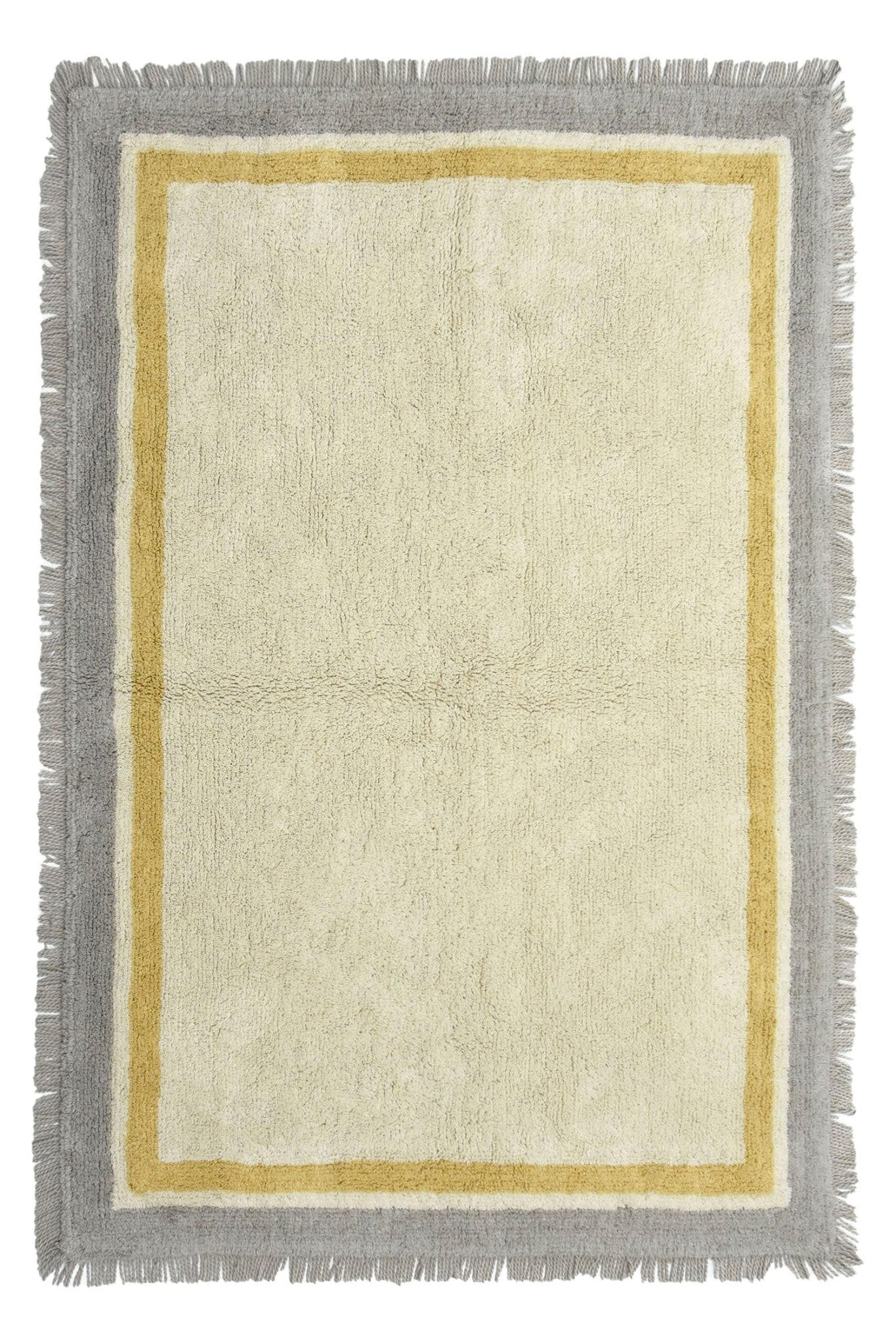 KINDERTEPPICH aus hochwertiger Baumwolle grau - Grau, Naturmaterialien (160/230cm) - AFK Living