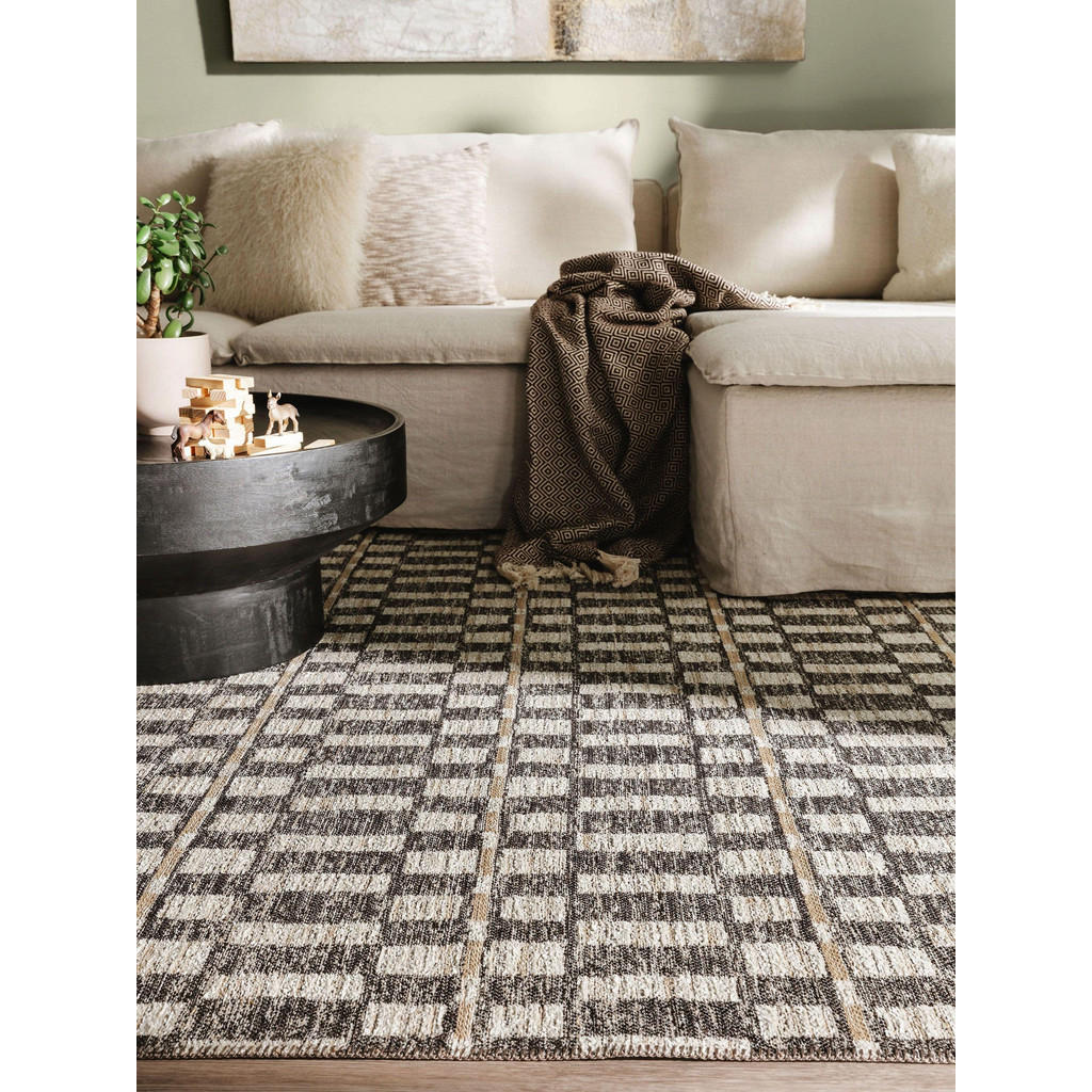 Thumbnail - benuta Nest Flachgewebeteppich, Beige, Textil, Rechteckig, 120x170 cm, Oeko-Tex® Standard 100, wasserabweisend, Teppiche...