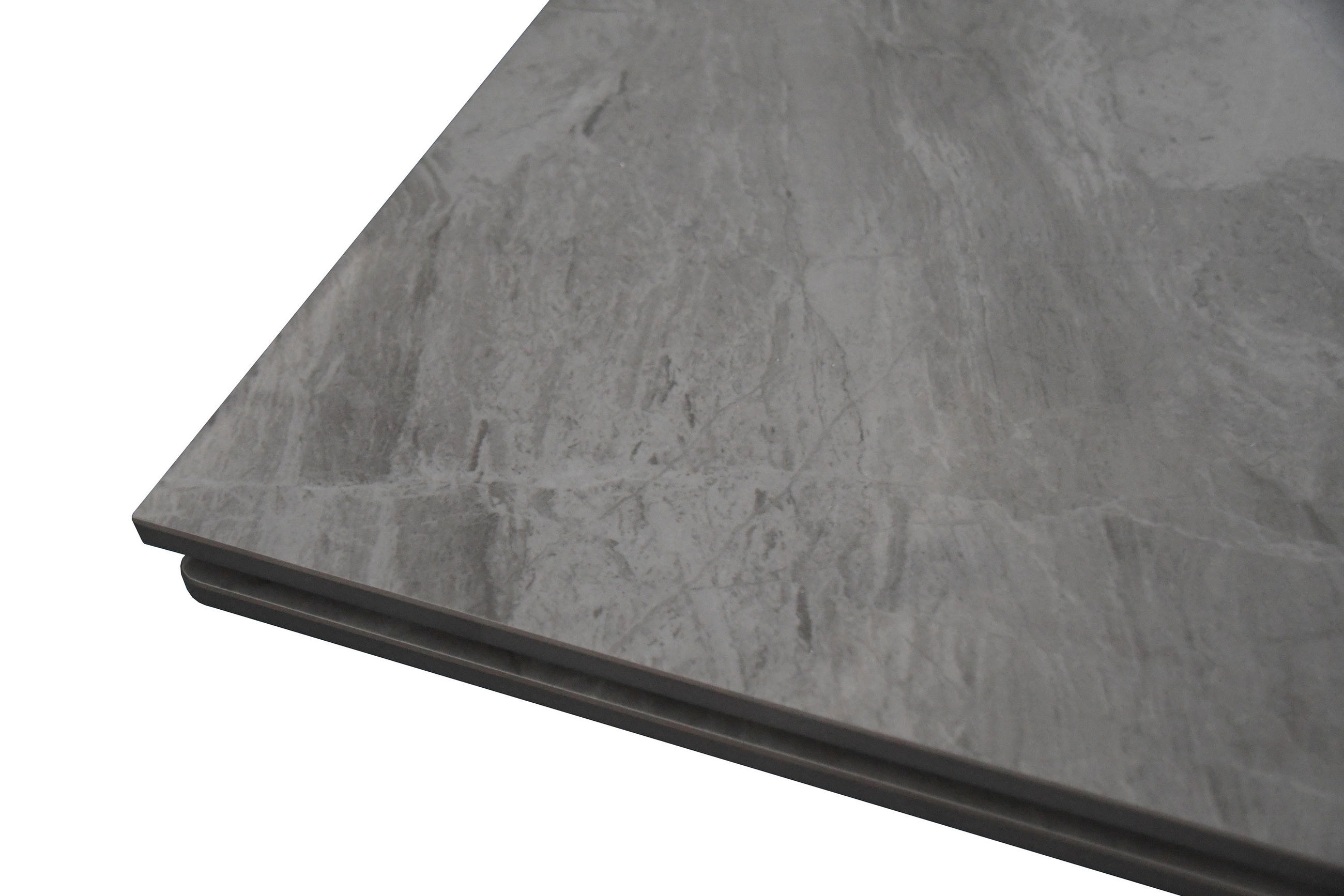 ESSTISCH MIMO - Hellgrau/Schwarz, Keramik (90/180/76cm) - SAM
