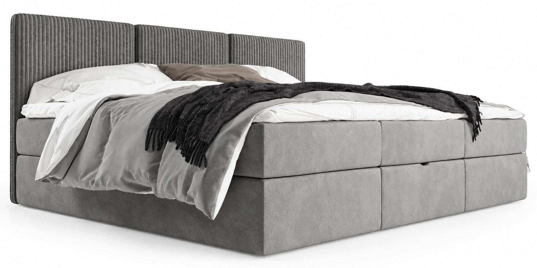 MebleHot Boxspringbett Grau 270x200 cm