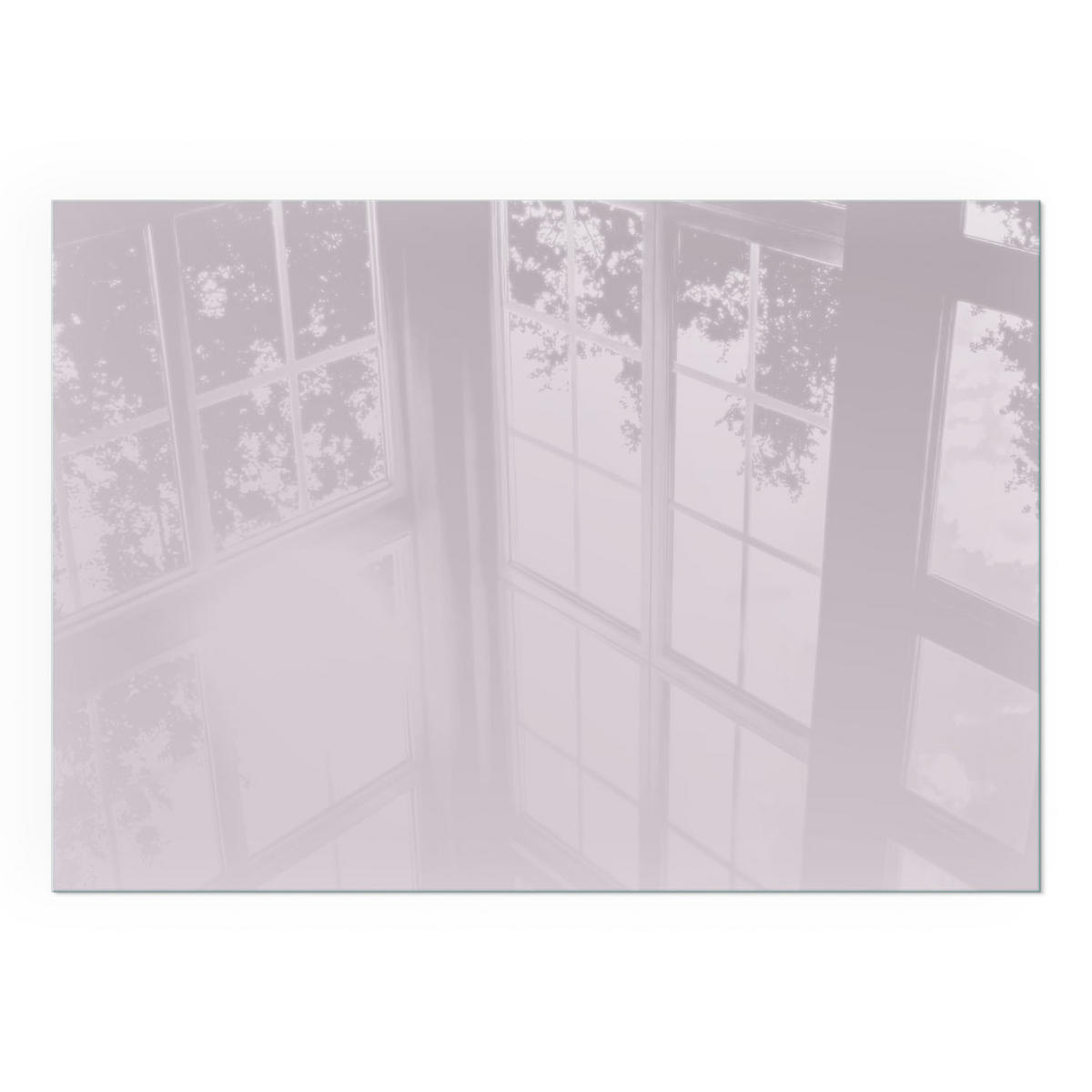 GLASPLATTE für Kamin 100x70 cm - Lila, Glas (100/70/0.4cm) - TULUP