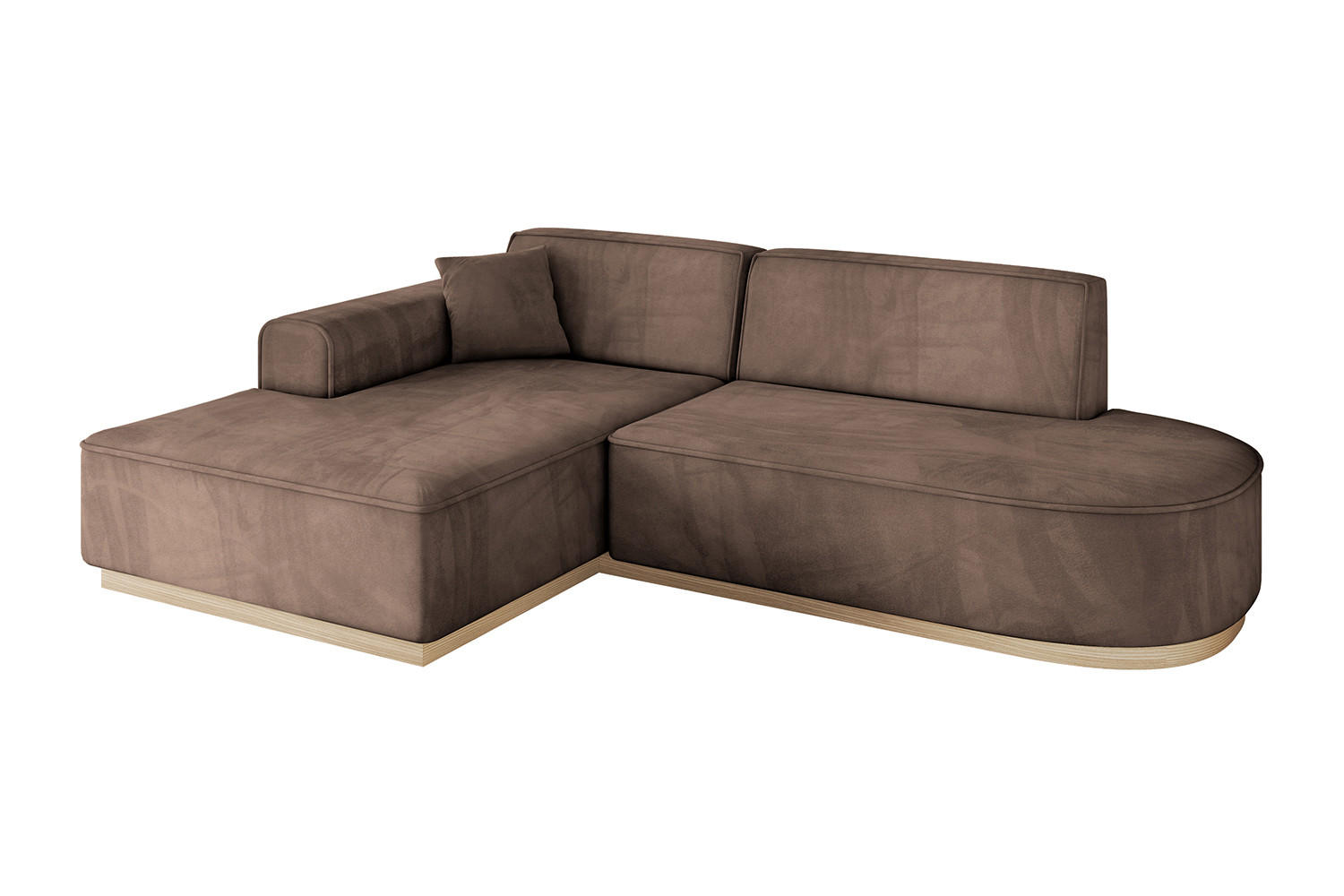 Altdecor Ecksofa Braun 232x165 cm