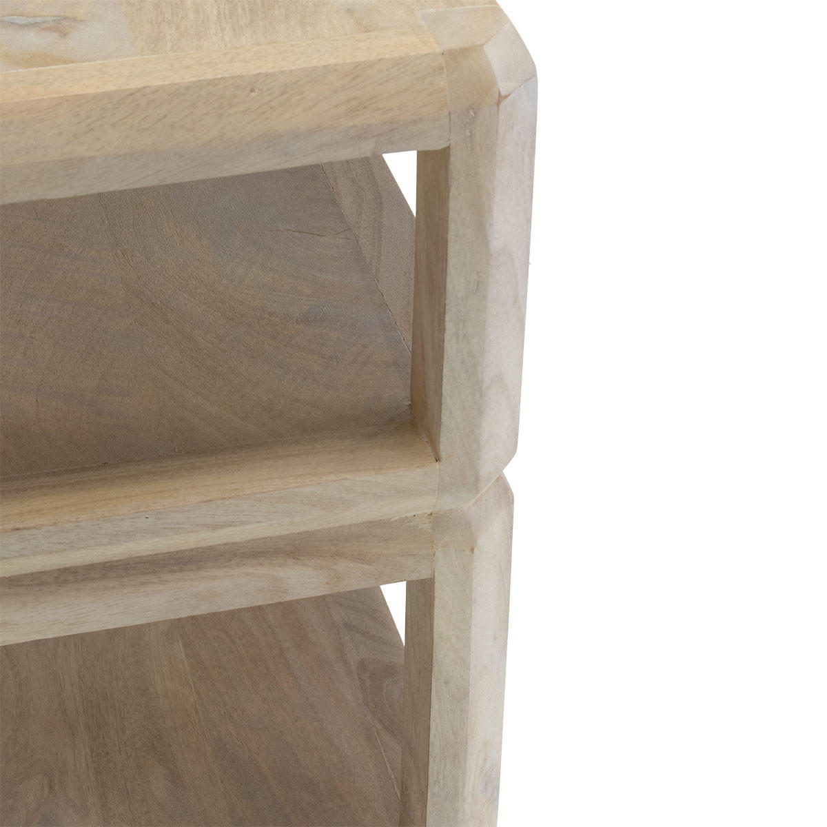 TV-SCHRANK aus Mangoholz 200x35x45cm, natur - Braun, Holz (200/45/35cm) - Giga Meubel