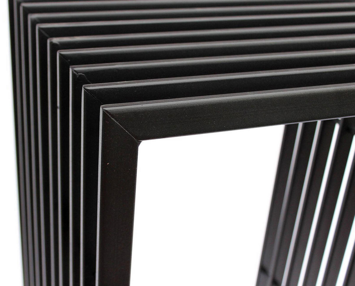 KAMINHOLZREGAL D-Stil Metall Schwarz 50/40/150 cm - Schwarz, Metall (150/50/40cm) - DanDiBo