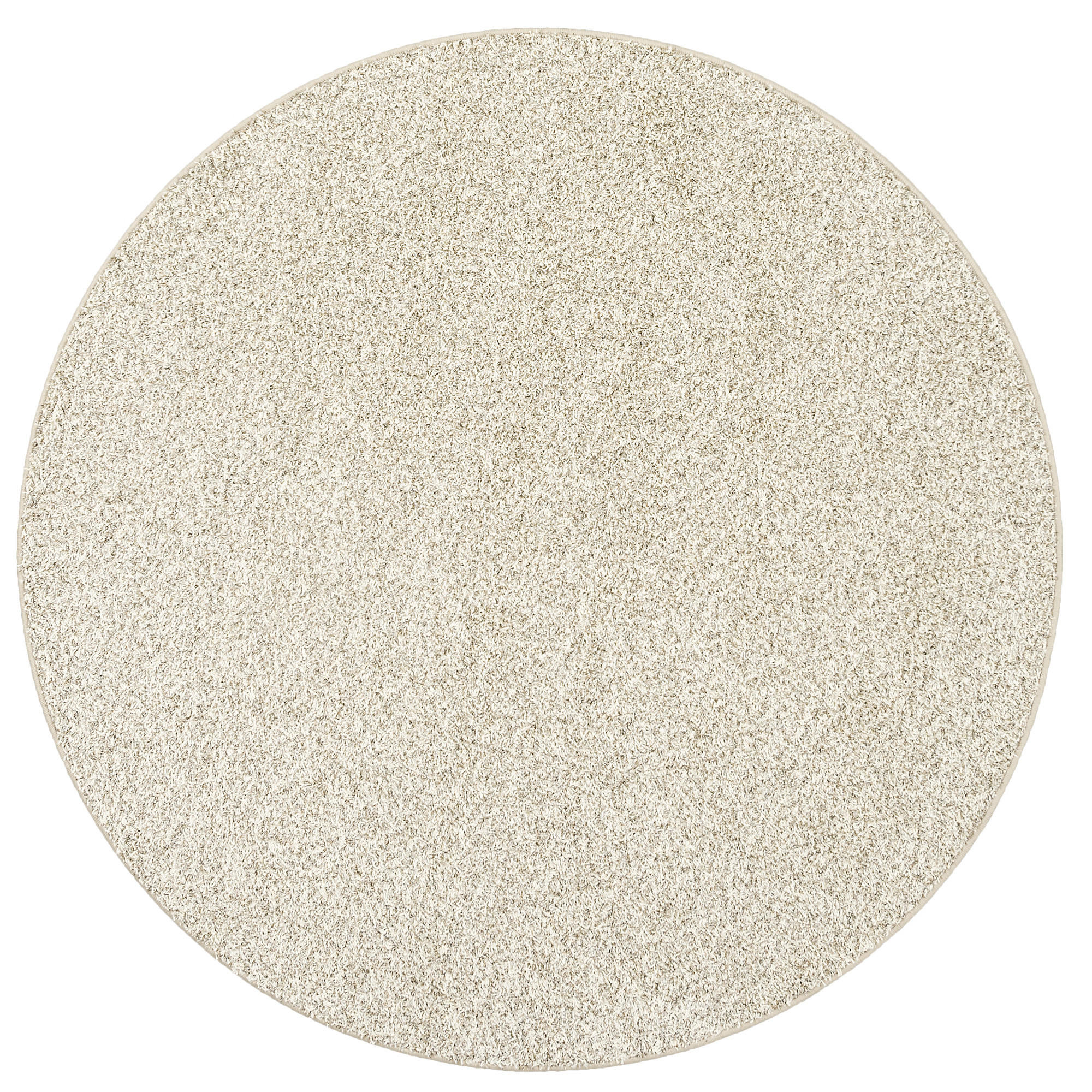 HOCHFLOR VELOURS TEPPICH MONA MIX RUND - Taupe, Textil (100/100cm) - Snapstyle