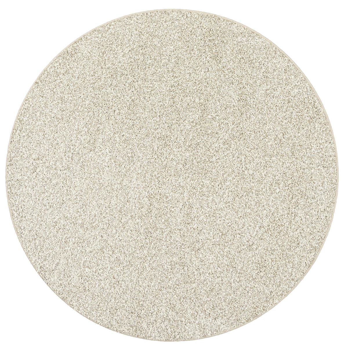 HOCHFLOR VELOURS TEPPICH MONA MIX RUND - Taupe, Textil (100/100cm) - Snapstyle