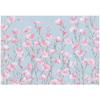 FOTOTAPETE Blumen Wiese Rosa 250x175 cm - Multicolor, Papier (250/175cm) - Wallarena