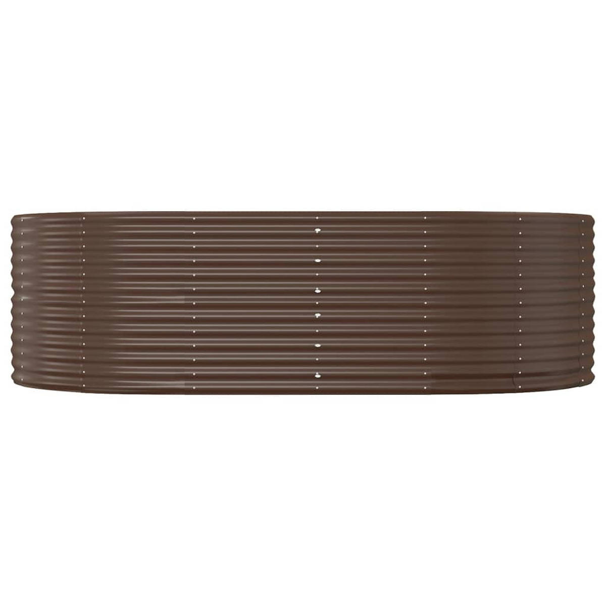 HOCHBEET Braun 212x140x68 cm Verzinkter Stahl - Braun, Metall (140/68/212cm) - furnicato