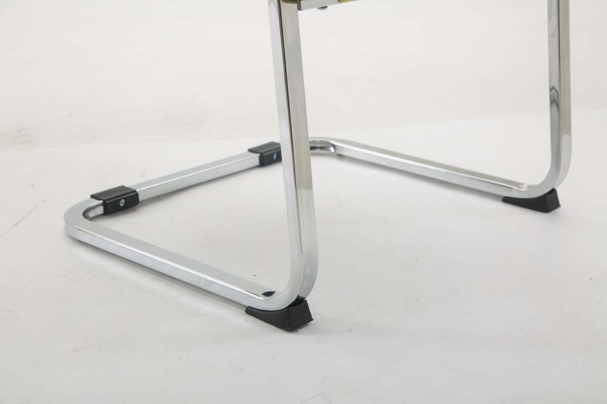 XL Besucherstuhl Miami Stoff Dunkelgrau Konferenzstuhl Bürostuhl - Dunkelgrau, Textil (58/102/65cm) - DELUKE