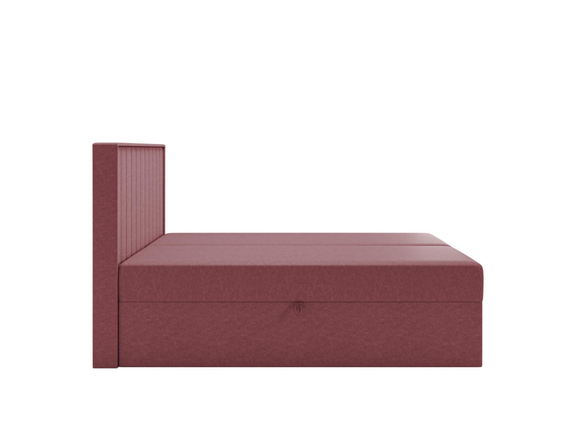 BOXBETT - Taschenmatratze + Topper 180x200 puderrosa Chenille - Hellrosa, Holz/Holzwerkstoff (180/200cm) - SIMKAM Furniture
