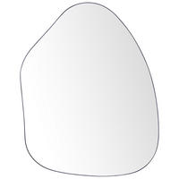 WANDSPIEGEL Metall schwarz asymmetrisch 70/92 cm Puteaux - Schwarz, Metall (70/92/3cm) - Beliani