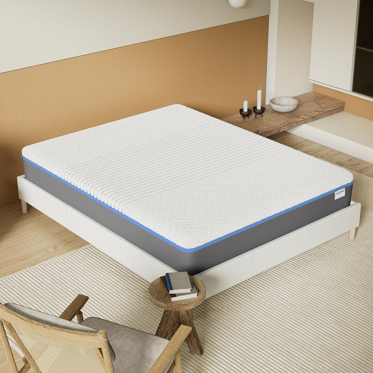 LATEXMATRATZE höhe 28cm 90x190cm H3 - Weiß, Naturmaterialien (90/190cm) - November Sleep