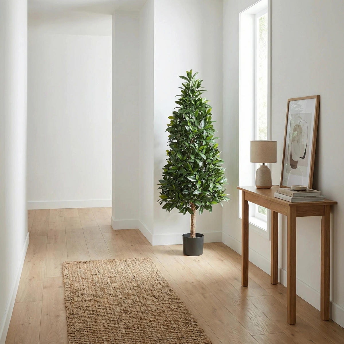KUNSTBAUM Künstlicher Lorbeer - Tamina 140 cm - Grün, Kunststoff (140cm) - aplanta