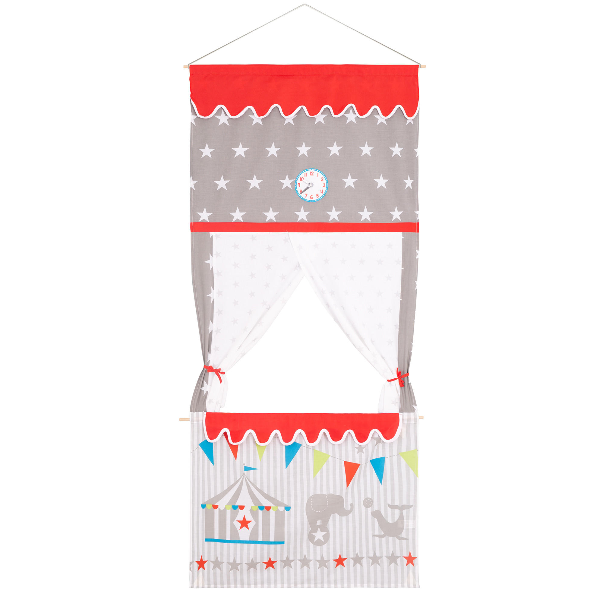 TÜRKASPERTHEATER - Grau, Textil (76/175/1cm) - Roba