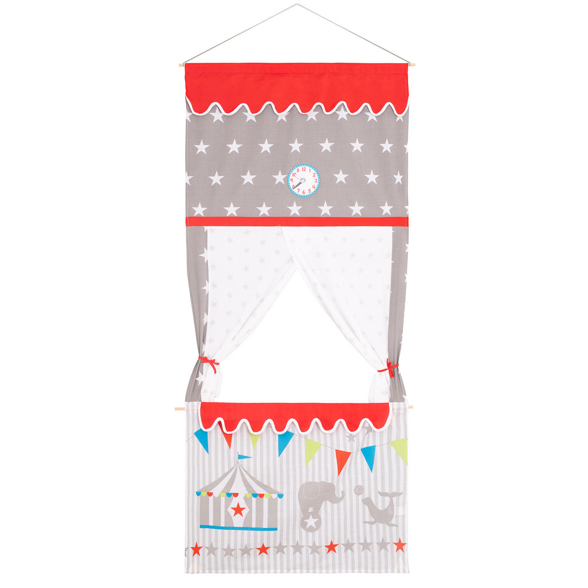 TÜRKASPERTHEATER - Grau, Textil (76/175/1cm) - Roba