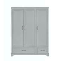 KINDERKLEIDERSCHRANK Melody_3, 3-türig – ideal für das Kinderzimmer - Grau, Holzwerkstoff (145/180/53cm) - RAUMHIRSCH FURNITURE