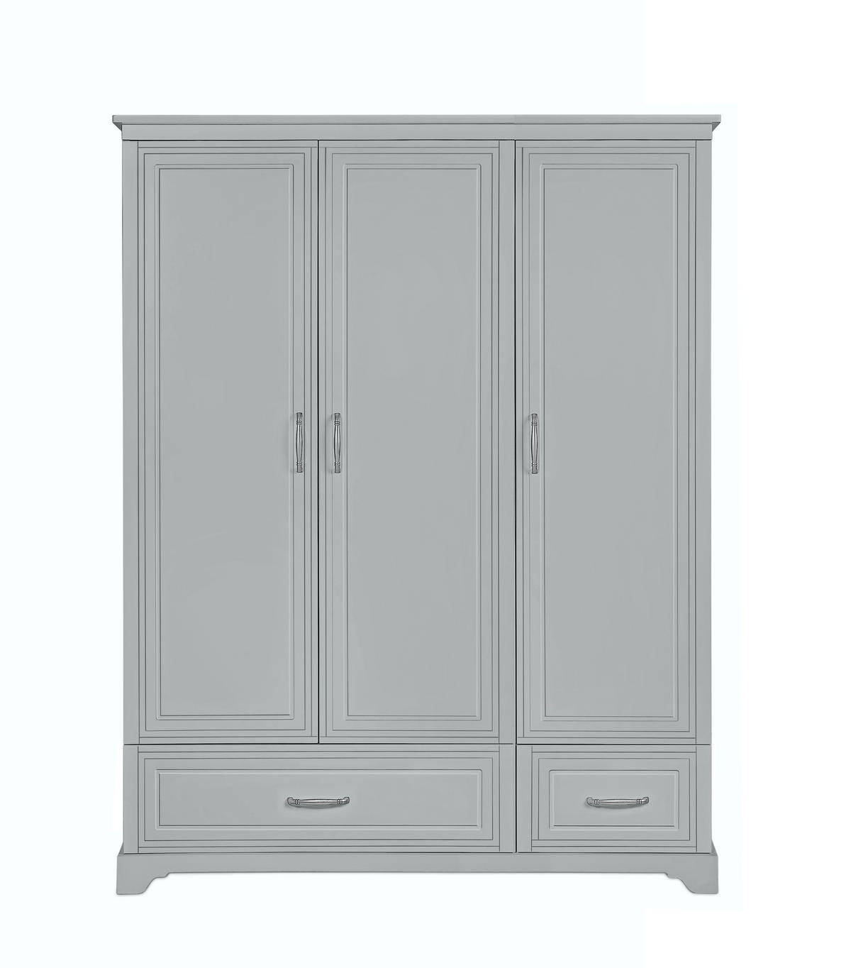 KINDERKLEIDERSCHRANK Melody_3, 3-türig – ideal für das Kinderzimmer - Grau, Holzwerkstoff (145/180/53cm) - RAUMHIRSCH FURNITURE
