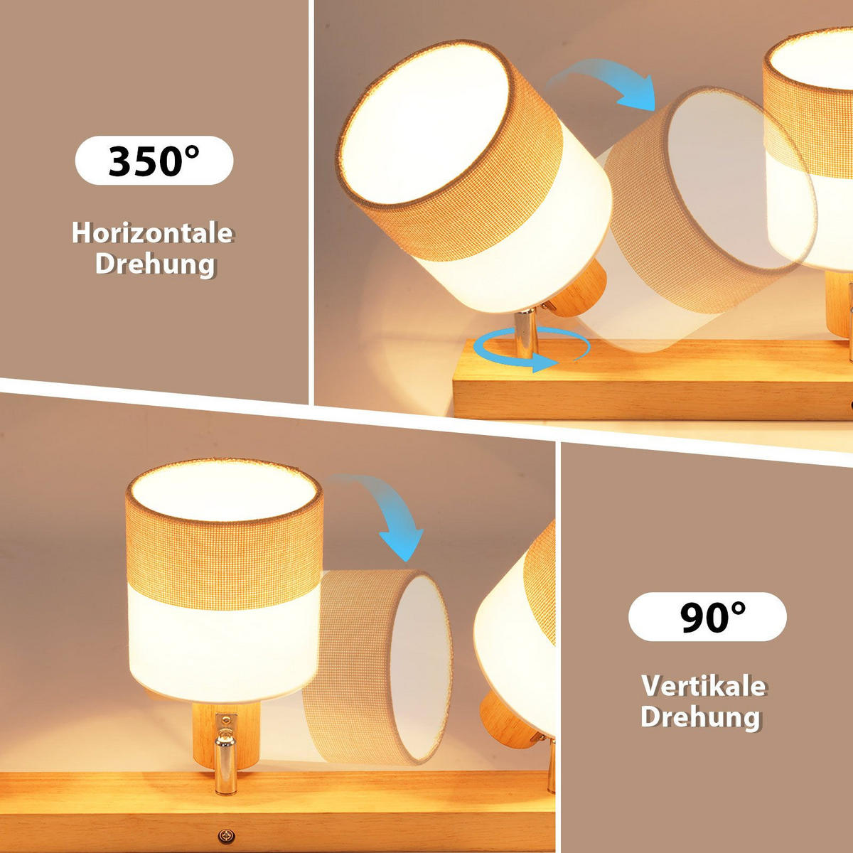 DECKENLEUCHTE FOWLER II 16/68/13 cm - Braun, Textil (68/16/13cm) - Nettlife