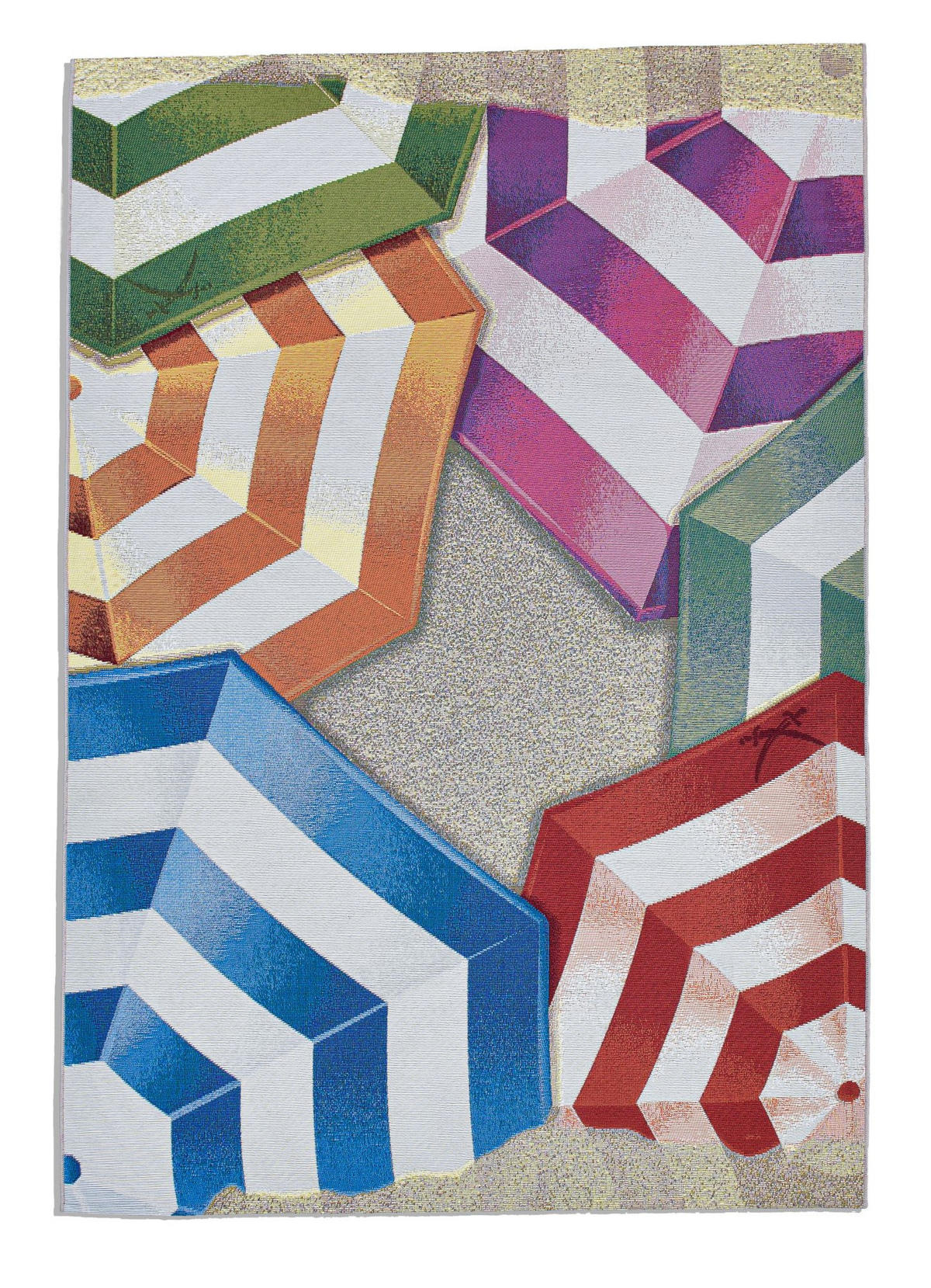 OUTDOORTEPPICH Rantum Beach 80x165 cm - Multicolor, Textil (80/165cm) - Sansibar SYLT