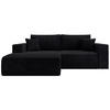 ECKSOFA Farese Mini mit Cordbezug Schwarz, links - Schwarz, Textil (240/167cm) - Selsey