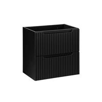 WASCHTISCHUNTERSCHRANK 60cm Riva Schwarz - Schwarz, Holzwerkstoff (60/57/40cm) - Petits-meubles