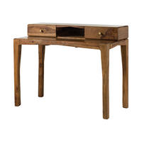 SCHREIBTISCH Sheesham 120x60x95 braun lackiert ANCONA #150 - Braun, Holz (60/120/95cm) - Massivmoebel24
