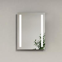 BADSPIEGEL mit Beleuchtung Rechteckig Umweltfreundlicher Silberspiegel 60/45 cm - Weiß, Glas (45/60/3.5cm) - EMKE