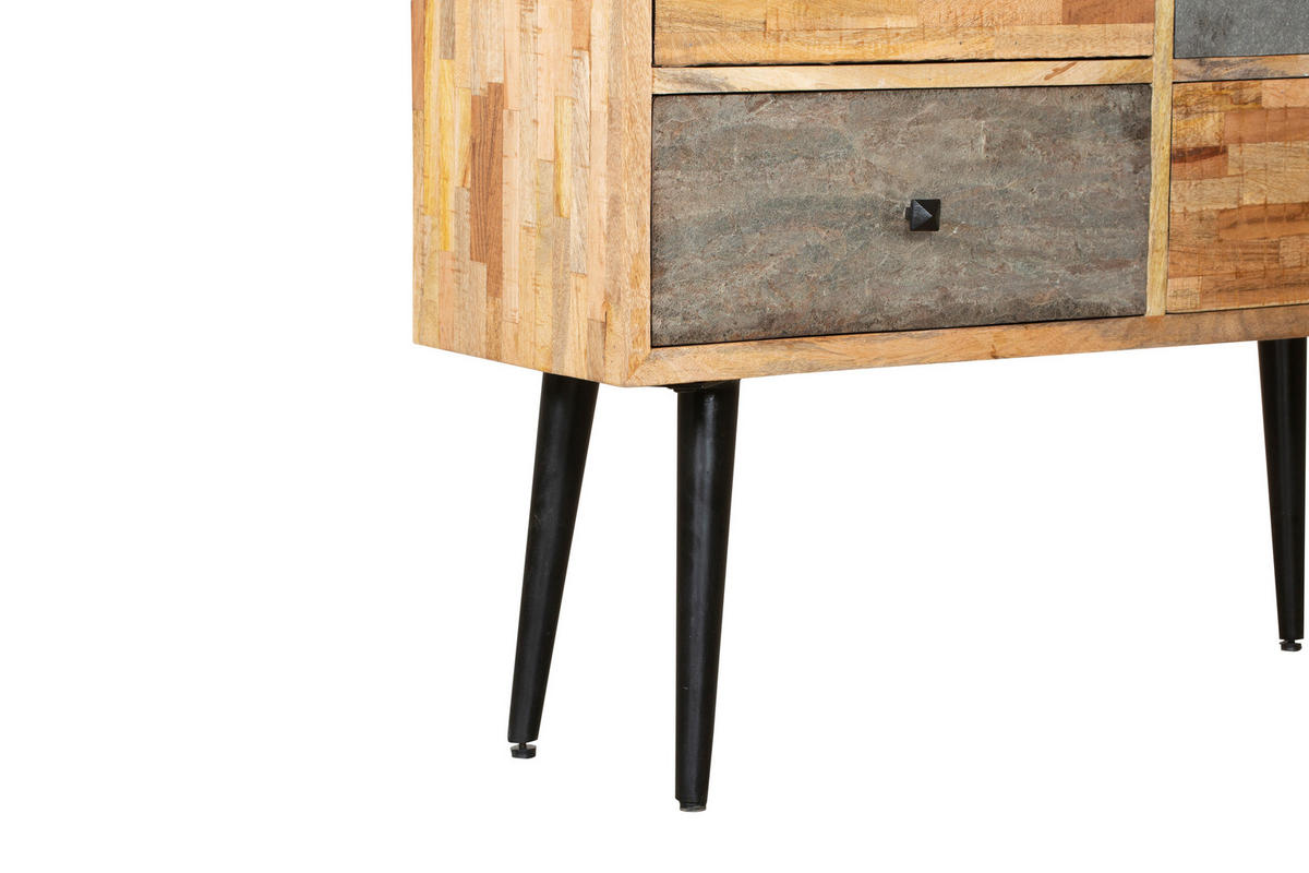 KOMMODE Kjell Teak Braun 90,5x31x92cm - Braun, Holz (92/90.5/31cm) - DELUKE