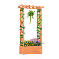 HOCHBEET Orange - Orange, Holz (32/152/66cm) - COSTWAY