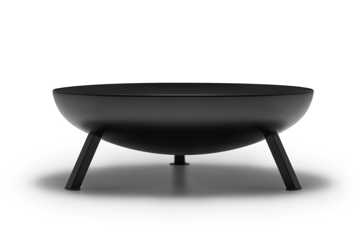 FEUERSCHALE BOMBE Schwarz Ø 79 cm 26 kg aus Stahl 4 mm - Schwarz, Metall (79/30/79cm) - The Favilla