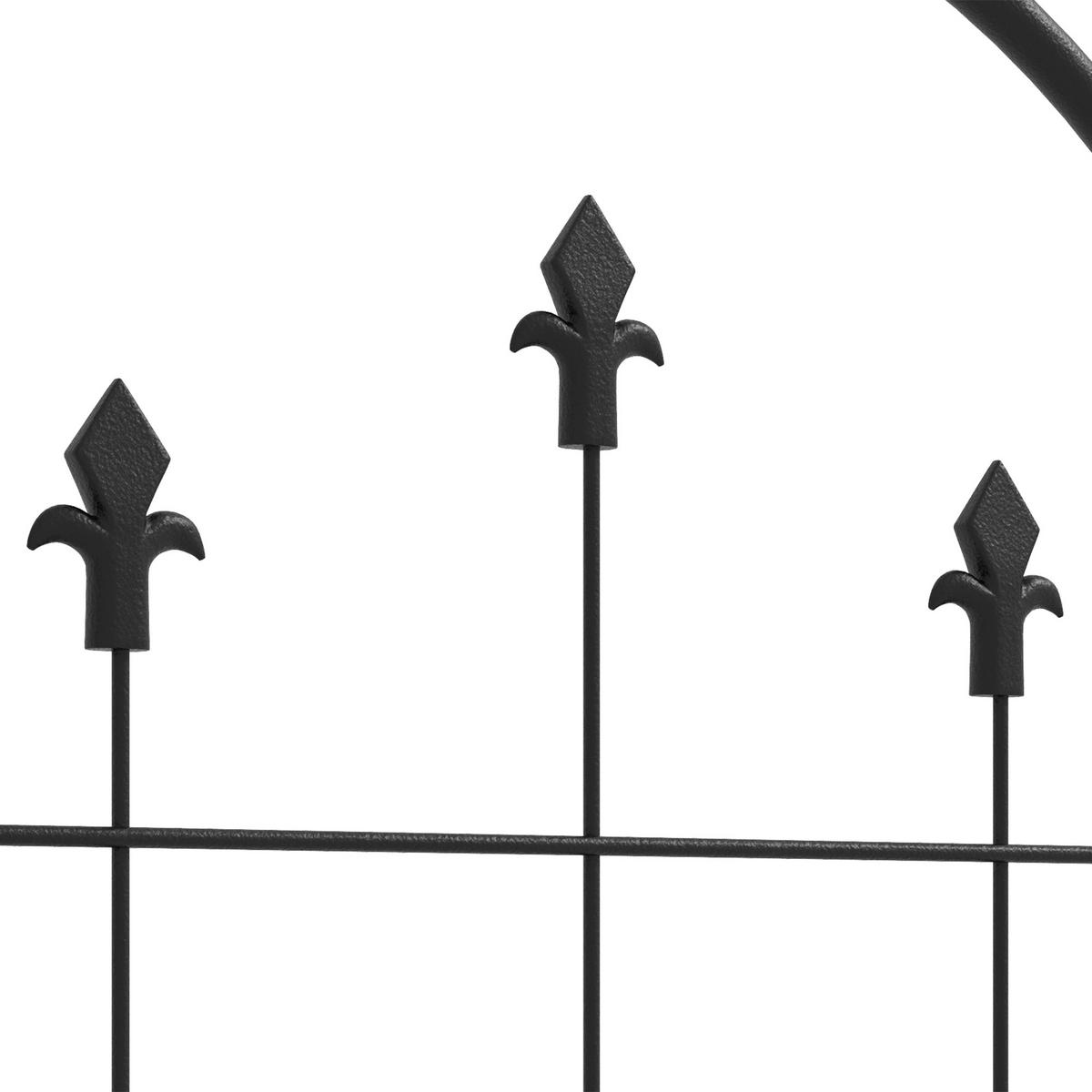 RANKGITTER DE-18328 4er-Set für Kletterpflanzen, 180 cm hoch Schwarz - Schwarz, Metall (1/180/50cm) - ComfortXL