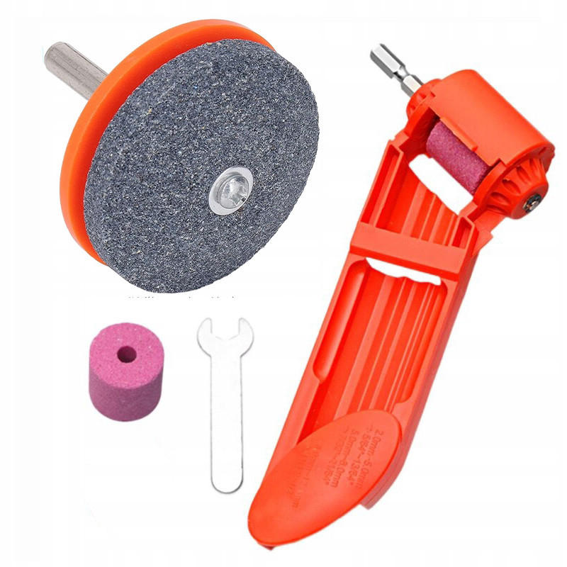 SCHLEIFSTEIN Universal Set - Handbohrer-Schärfer, Stahl/ABS, 5 x 5 x 5,5 cm, 140 g, 6 mm Gewinde - Multicolor, Kunststoff/Metall (10/10/10cm)
