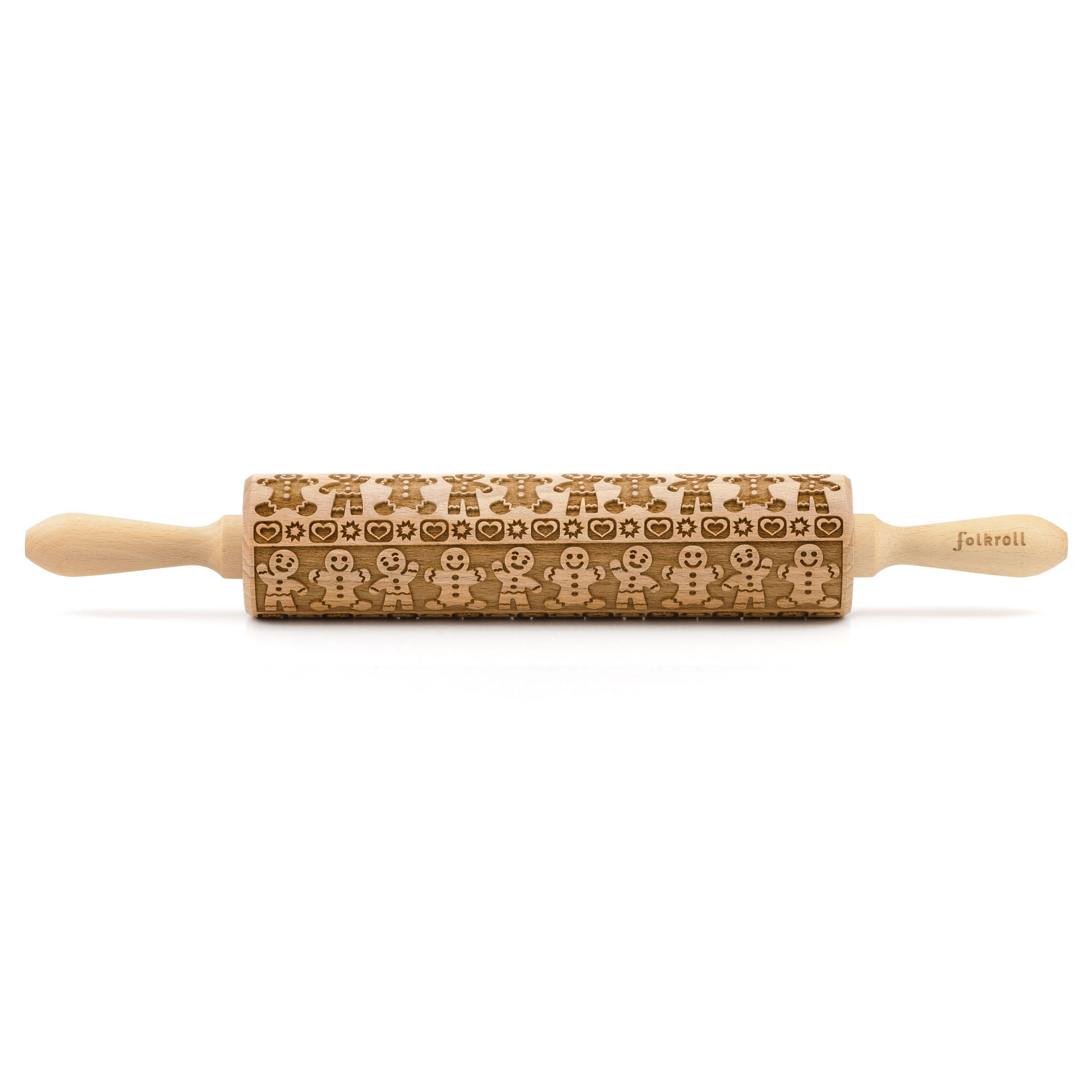 Folkroll Teigrolle Braun 43 cm