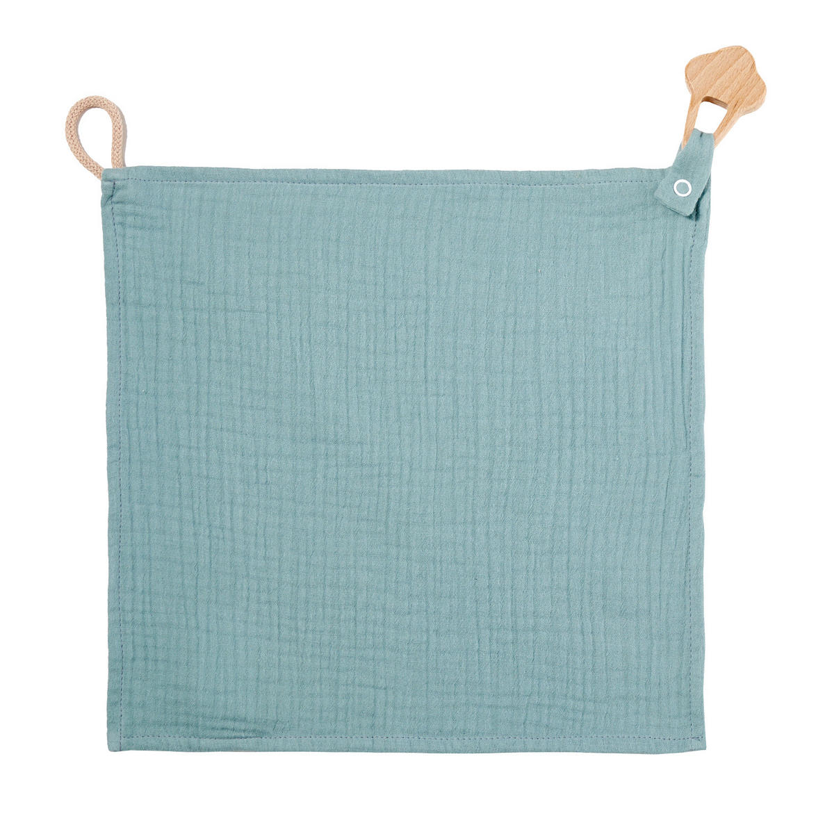 KUSCHELTUCH Schnullertuch Musselin Schmusetuch Geburtsgeschenk - Mintgrün, Textil (30/1/30cm) - nordic coast company