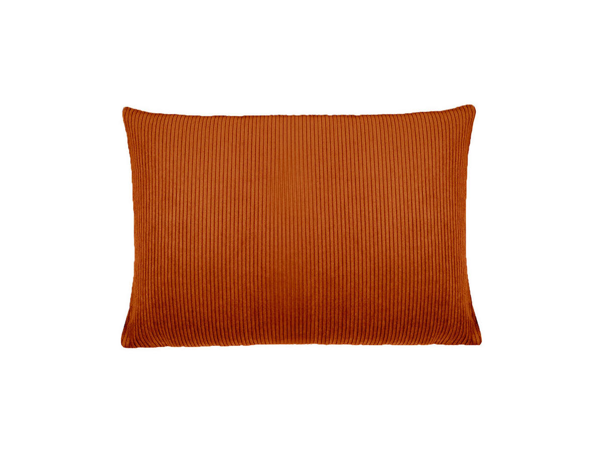 KISSENHÜLLE HYggelig No.1 rost-rot Cord-Samt 25/35 cm - Orange, Textil (25/35cm) - beties Heimtextil
