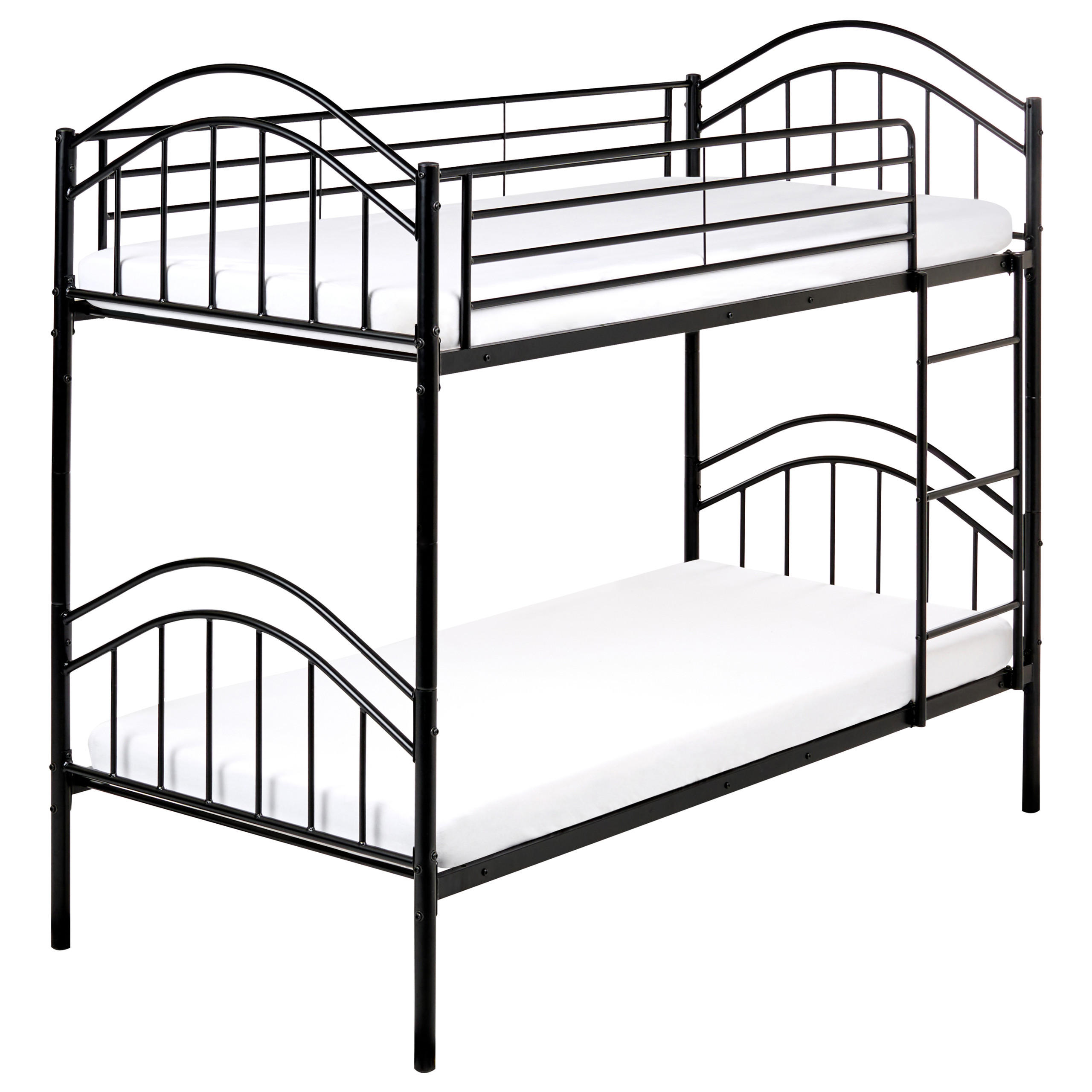 PAT ÎNALT metal 90/200 cm negru Chartres - negru, metal (96/171/209cm) - Beliani
