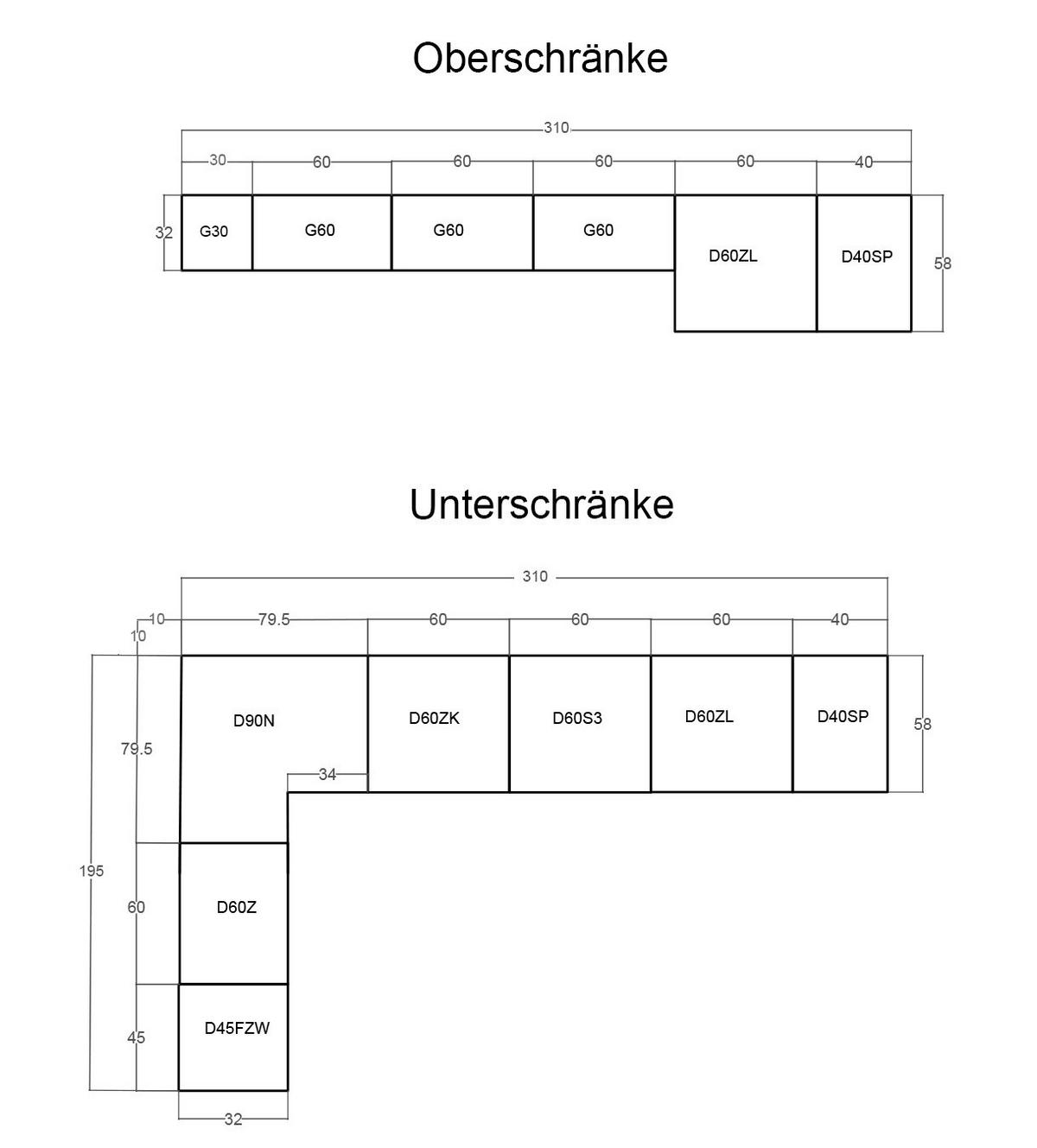 ECKKÜCHE 310 x 195 cm - Velmora KÜ-AS-004 - in Weiß / Hochglanz - Weiß, Holz (505/212/58cm) - ROYAL24_MARKT