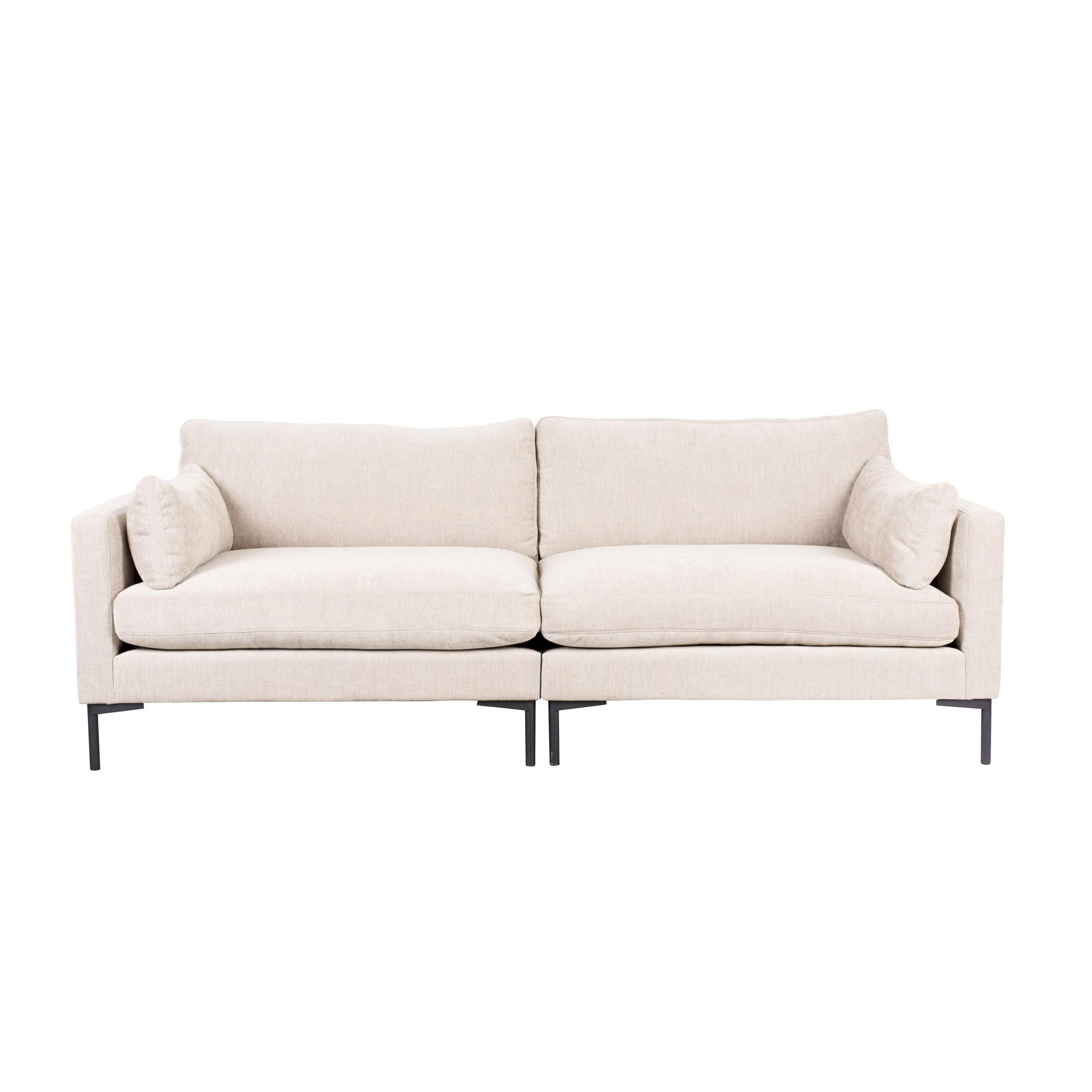SOFA 3-SITZER Summer Crème - Beige/Creme, Textil (230/82/101cm) - Zuiver