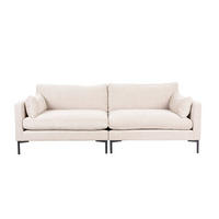 SOFA 3-SITZER Summer Crème - Beige/Creme, Textil (230/82/101cm) - Zuiver