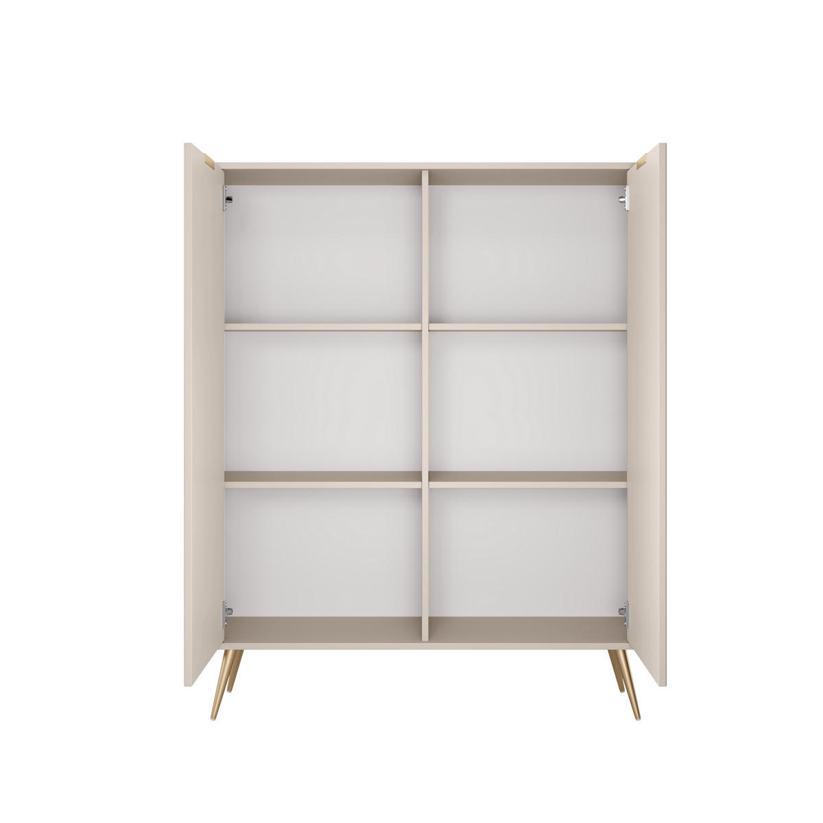 KOMMODE LANTANA 113,2/134,1/38cm mit Schubladen 2 Türen Beige - Beige, Holzwerkstoff (113.2/134.1/38cm) - MASSENO