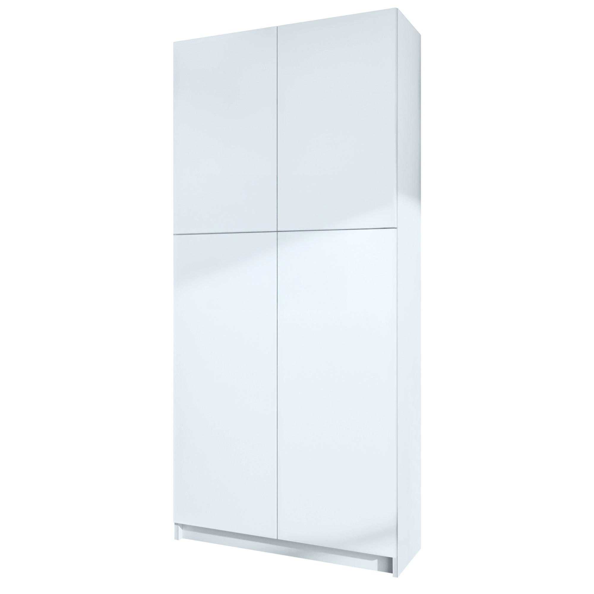 AKTENSCHRANK Elona M1, Büroschrank mit Soft-Close & Push-to-Open, Weiß matt (82 x 184 x 37 cm) - Weiß, Holzwerkstoff (82/184/37cm) - InnoFurn