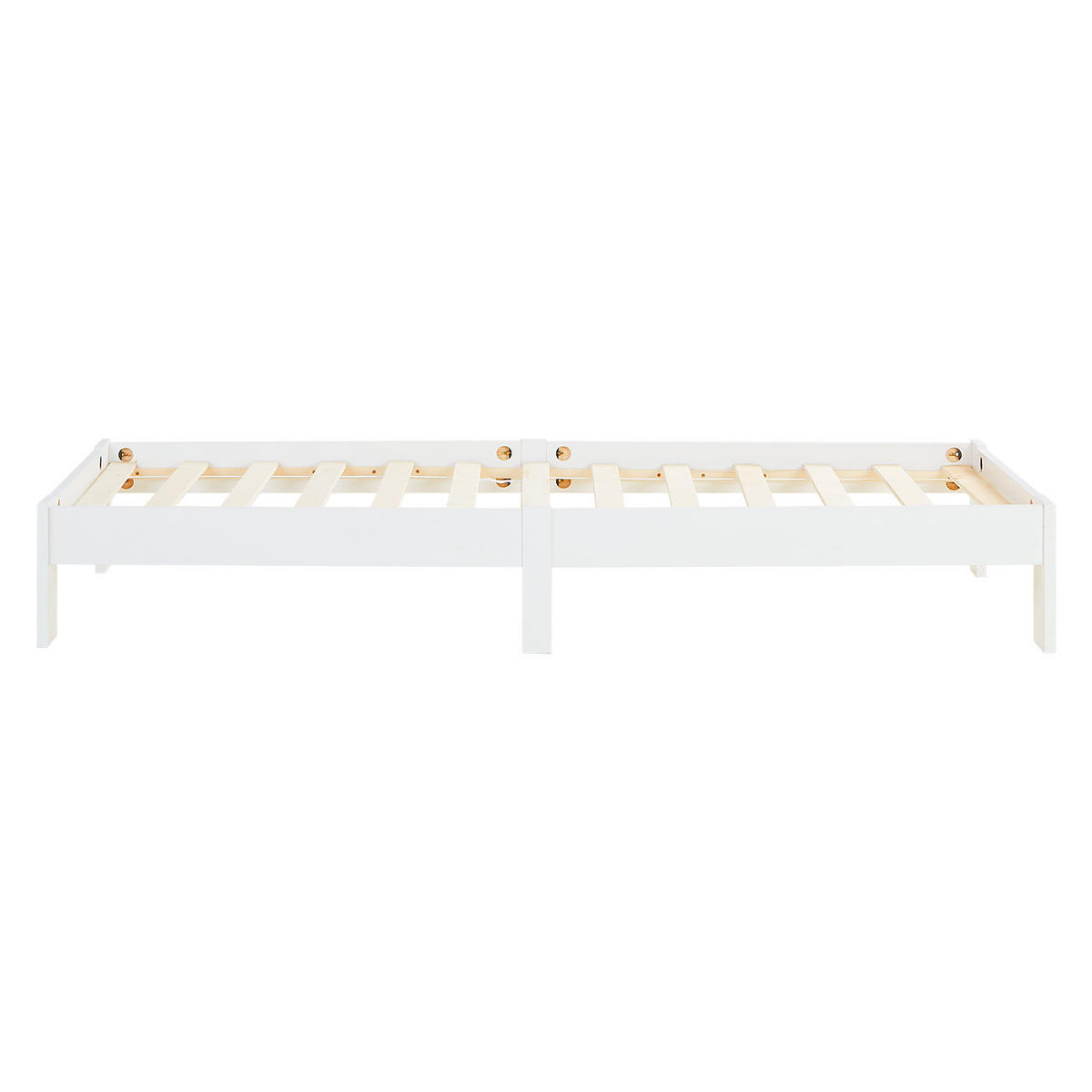 HOLZBETT 90/200 cm weiß - Weiß, Holz (90/200cm) - Homestyle4u