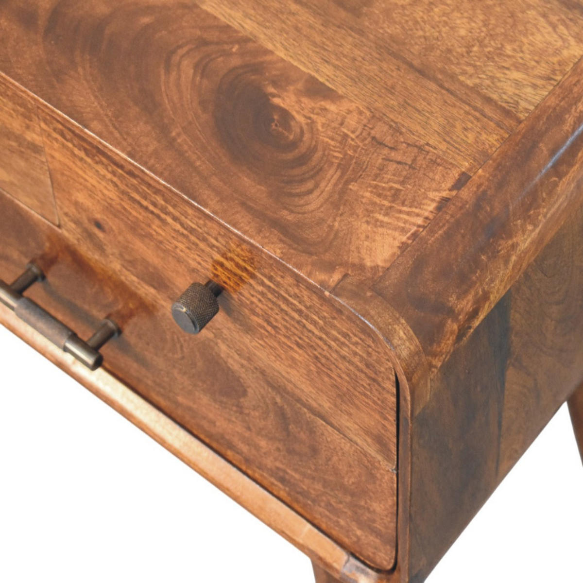 AVORA NOČNA OMARICA v kostanjevem zaključku s 3 predali - hnedá, drevo (35/55/55cm) - Artisan Furniture
