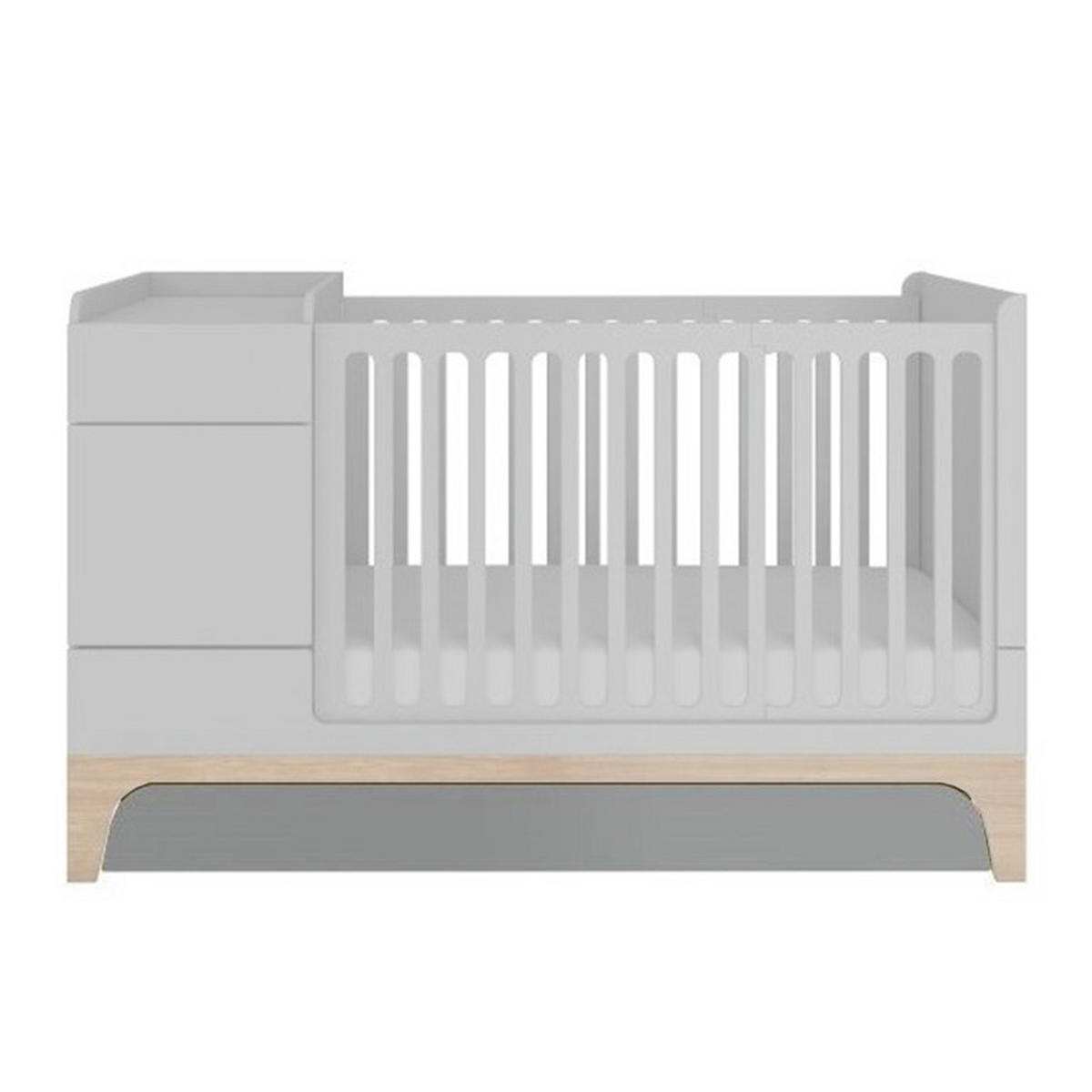 BETT Grau - Grau, Holzwerkstoff - Petits-meubles