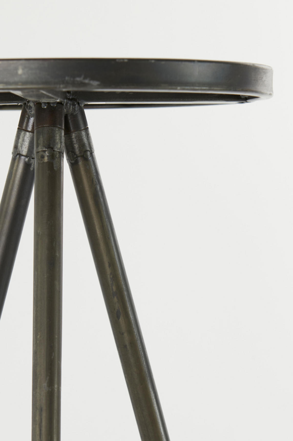 SÄULE Envira Grau Ø30/80,5 cm - Grau, Metall (30/30/80.5cm) - Light & Living