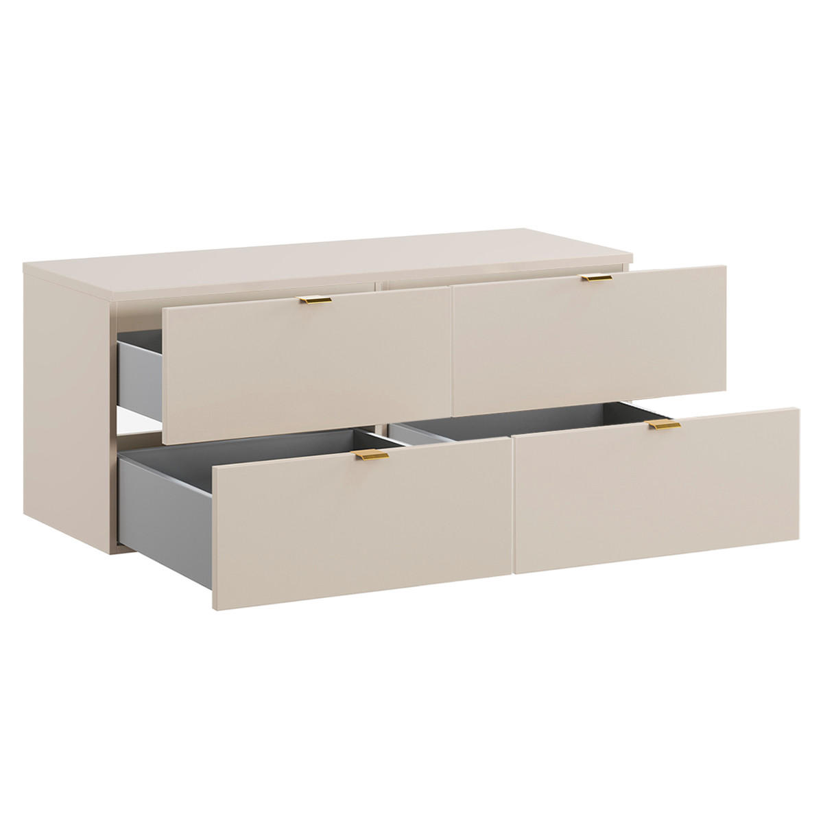 WASCHTISCHUNTERSCHRANK 120.6cm Azel Kaschmir - Beige, Holzwerkstoff (120.6/52/46cm) - Petits-meubles
