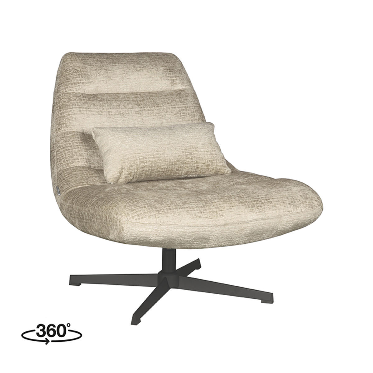 SESSEL Nox Beige 62/77/53 cm - Beige, Textil (77/53/62cm) - LABEL51