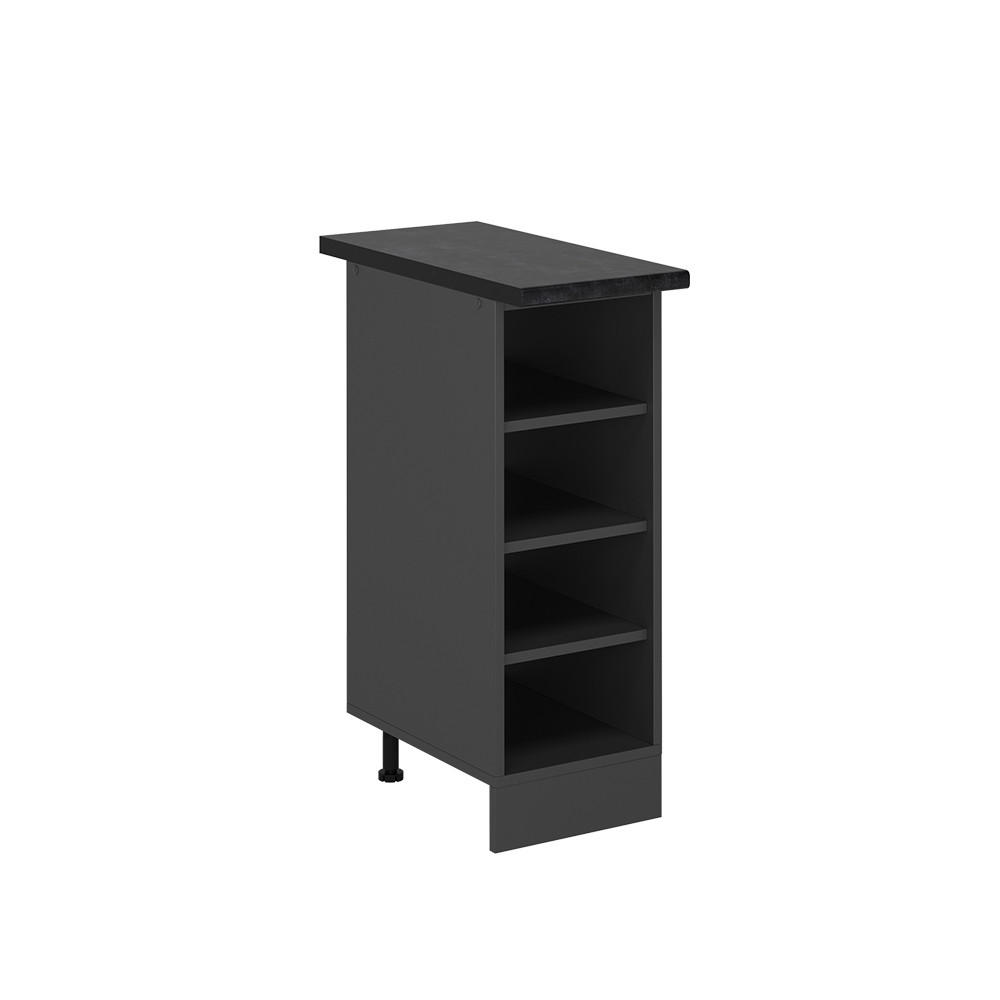 K&Ouml;KSHYLLA R-Line antracit 30 cm , AP Antracit Antracit, Antracit 81.6/30/60 cm